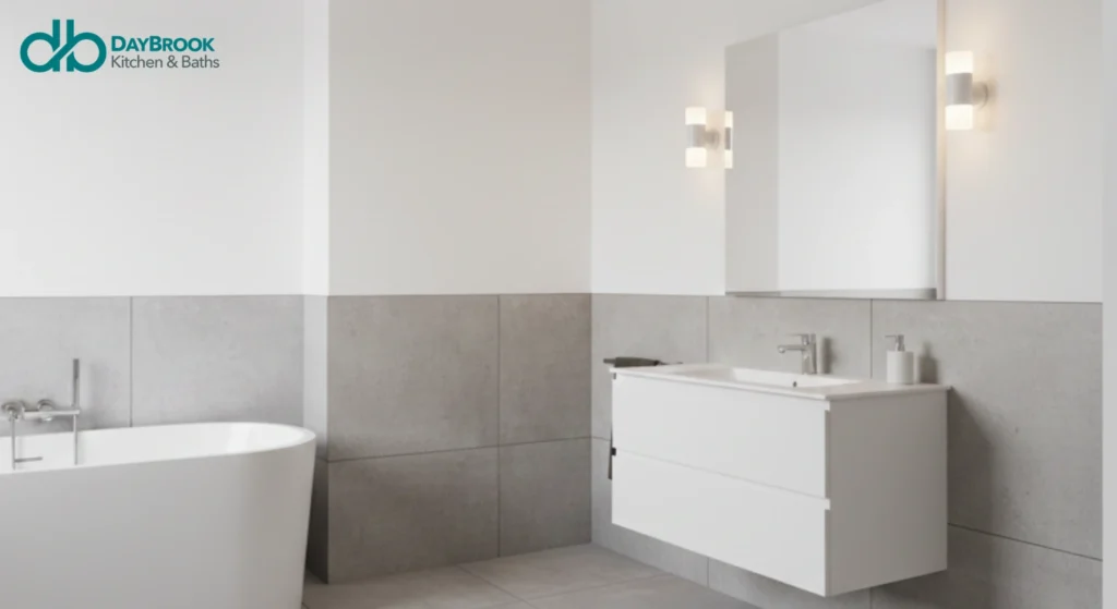 10. Accent with Gray Tiles​