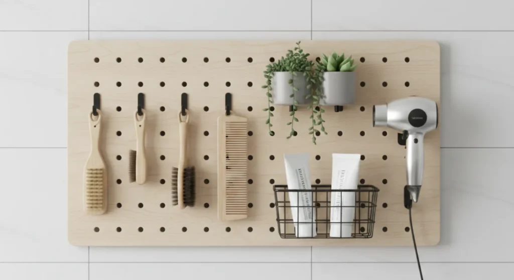 Hang a Pegboard for Small Accessories