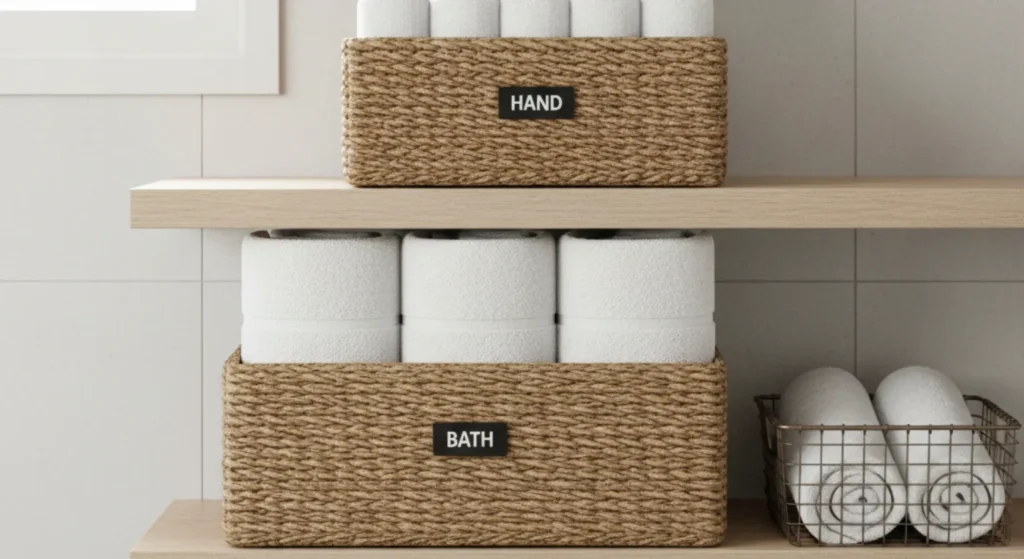 Towels in Baskets