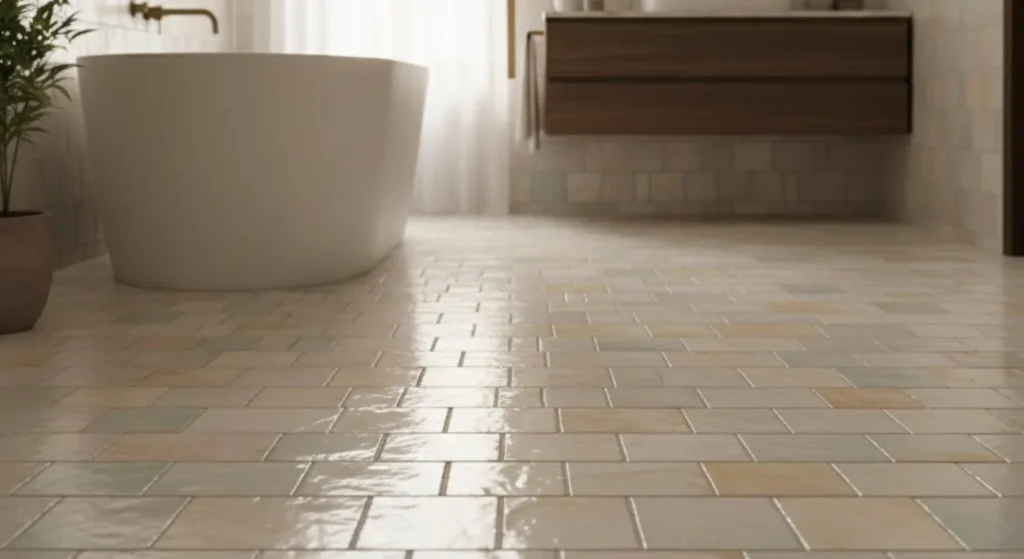 Zellige Tile floor for bathroom
