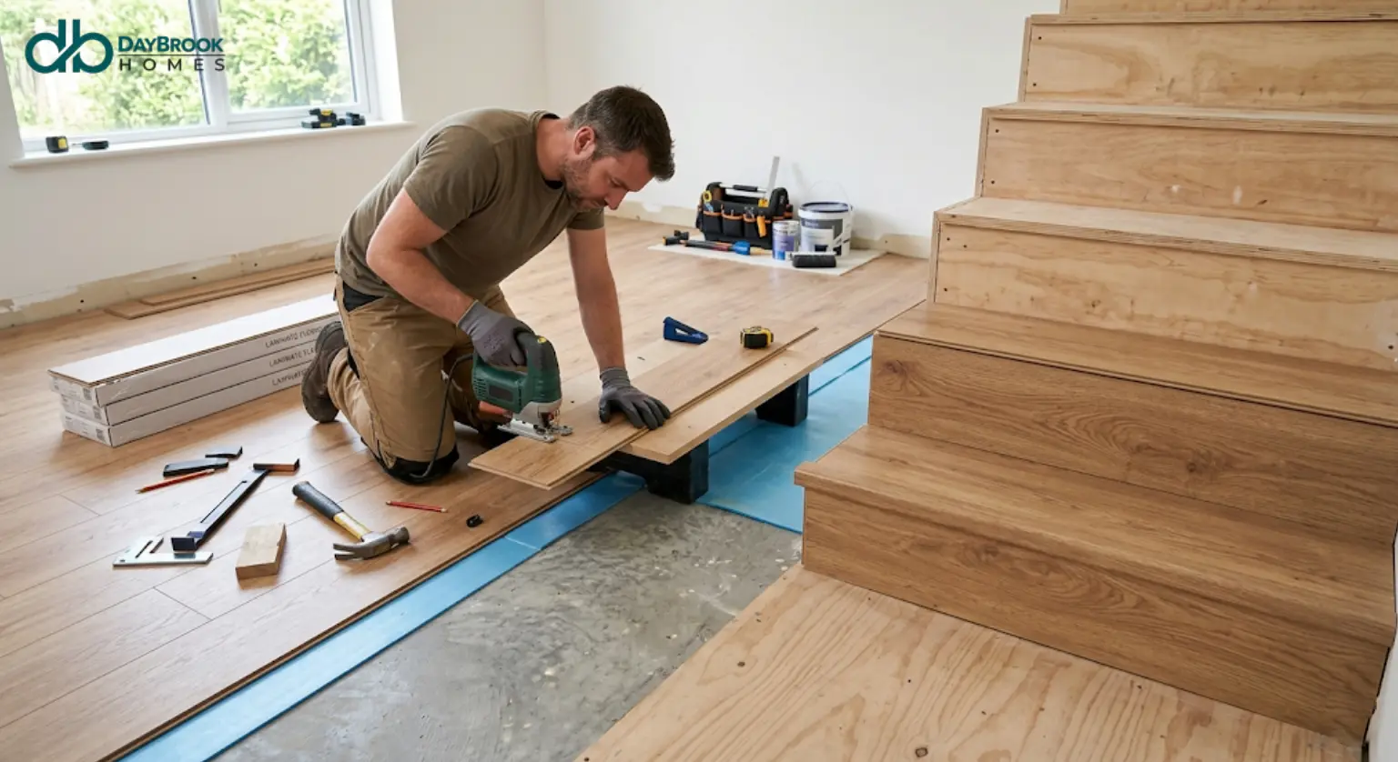 How to Install Laminate Flooring on Concrete, Plywood & Stairs Your No-Nonsense Guide